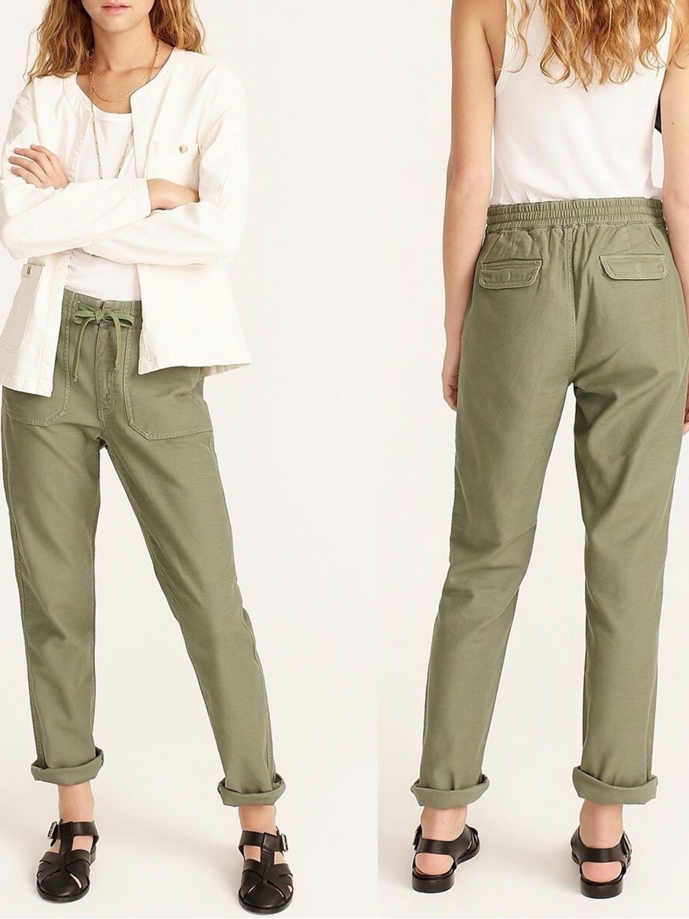 J. Crew Tie-Waist Camp Pant